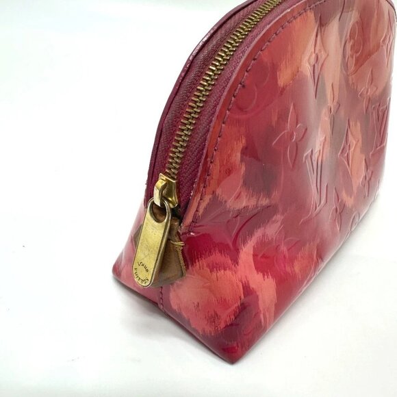 LOUIS VUITTON M90045 Ikat flower Pochette Cosmetic Pouch MonogramVernis - Picture 7 of 16